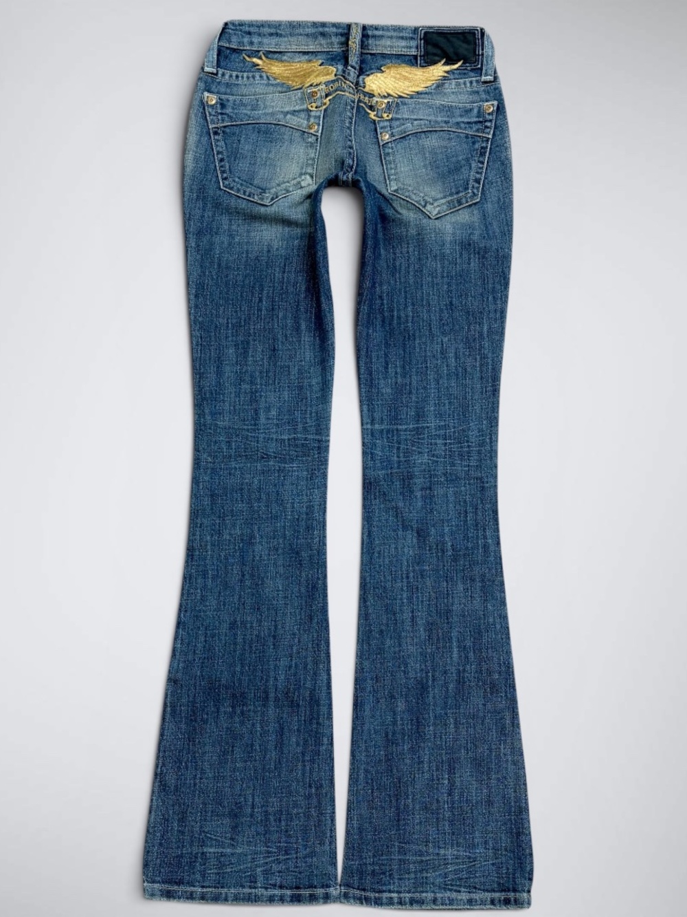 RARE VTG Robin’s Jean Gold Wing Low Rise Bootcut Jeans